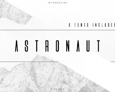 Astronaut Typeface font
