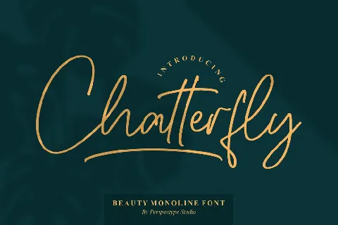 Chatterfly font