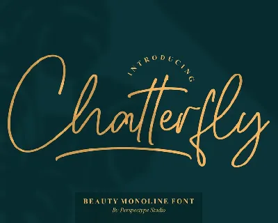 Chatterfly font