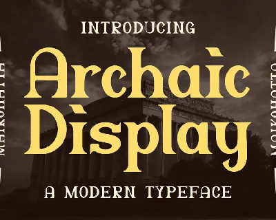 Archaic font