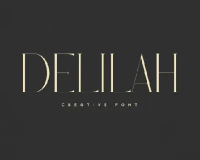 Delilah font