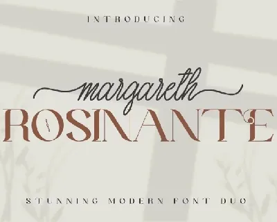 Margareth Rosinante Duo font