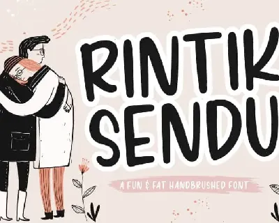 Rintik Sendu Handbrushed font