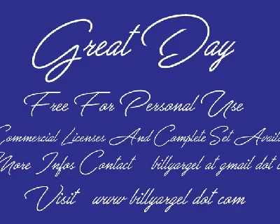 Great Day font