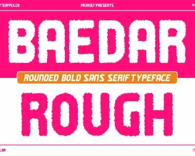 Baedar Rough font