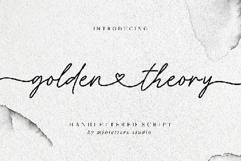 Golden Theory font