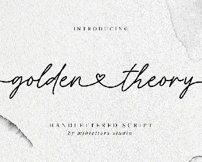 Golden Theory font