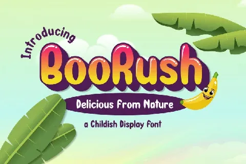 BooRush Display font