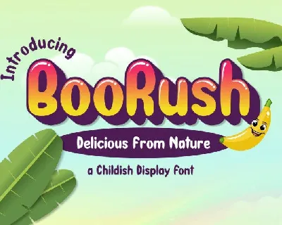 BooRush Display font