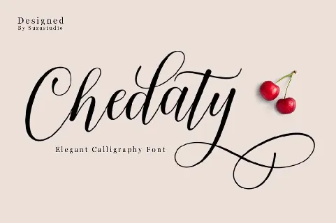 Chedaty Script Calligraphy font