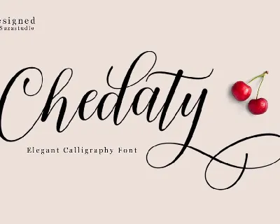 Chedaty Script Calligraphy font