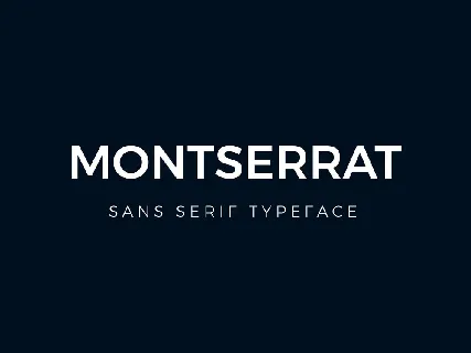 Montserrat font