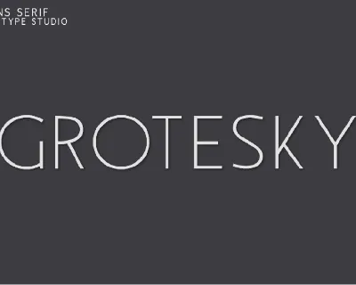 Grotesky font