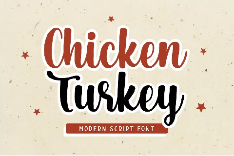 Chicken Turkey font