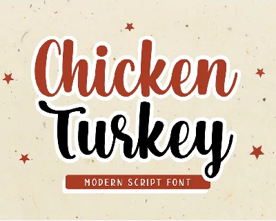 Chicken Turkey font