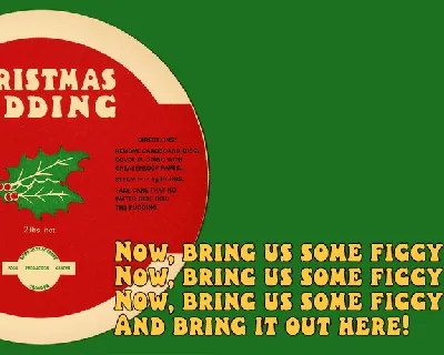 Christmas Pudding font