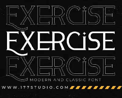 Exercise font