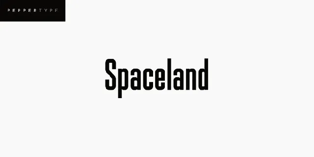 Spaceland font