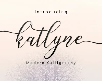 Katlyne Script font