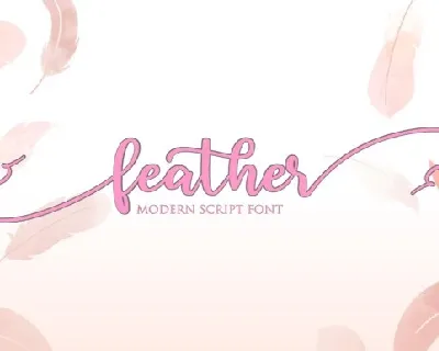 Feather Modern Script font