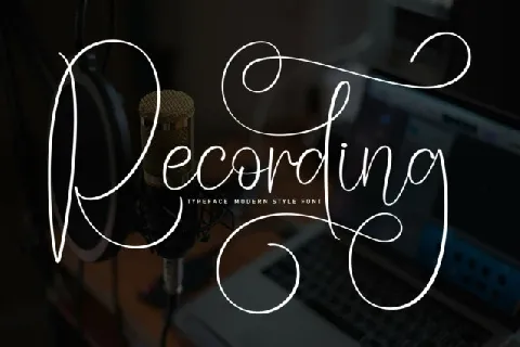 Recording font