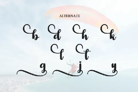 Skydiving Script font