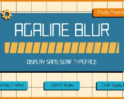 Agaline Blur font