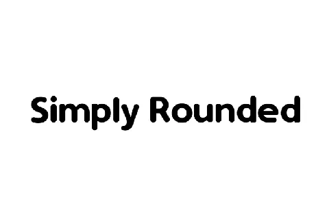 Simply-Rounded font