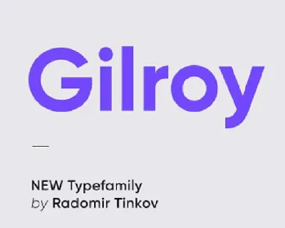 Gilroy Family Free font