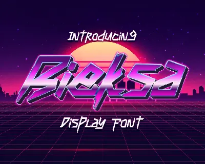 Bieksa Free Trial font