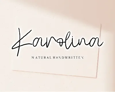 Karolina font