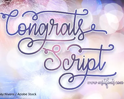 Congrats Script font