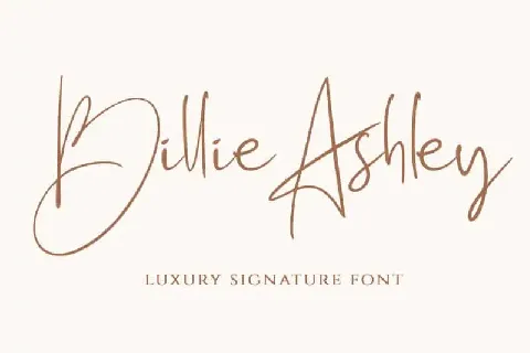 Billie Ashley Handwritten font