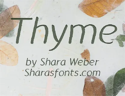 Thyme font