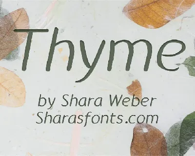 Thyme font
