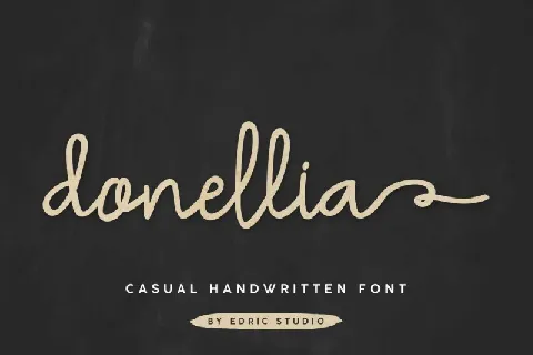 Donellia Casual Handwriting font