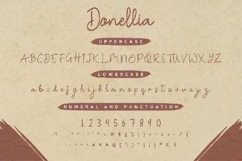 Donellia Casual Handwriting font