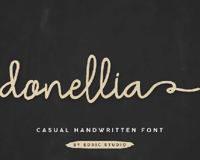 Donellia Casual Handwriting font