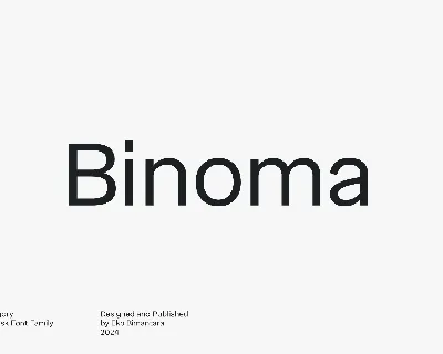 Binoma font