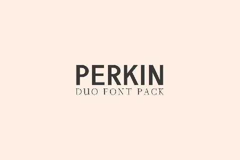 Perkin Duo font