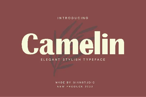 Camelin font