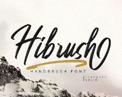 Hibrush Brush font