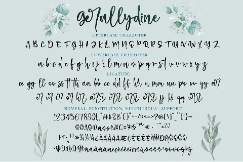 Gerallydine font