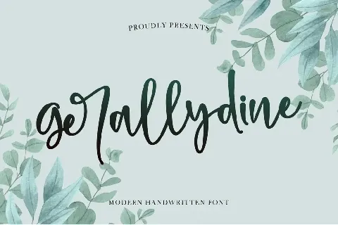 Gerallydine font