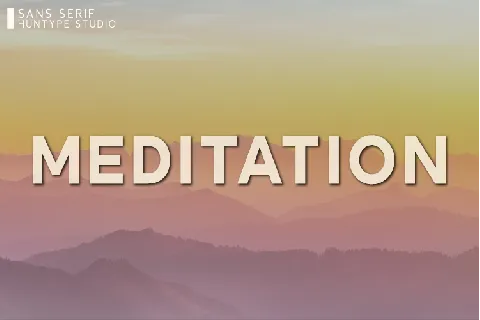 Meditation font
