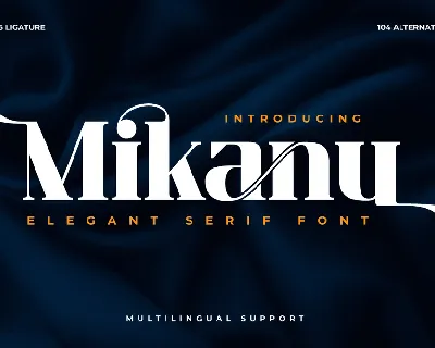 Mikanutrial font