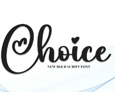 Choice Script Typeface font