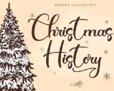 Christmas History Calligraphy font