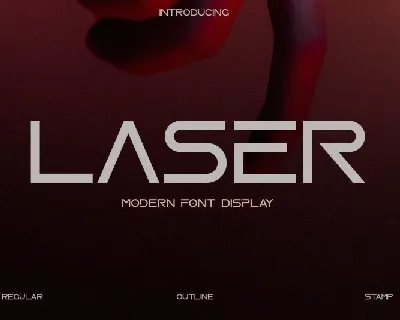 Laser Display font