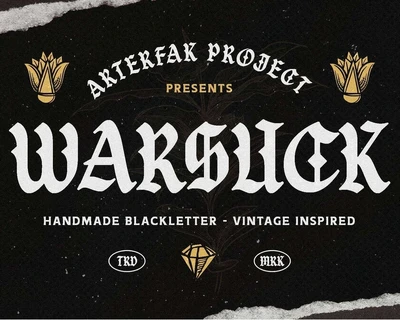 Warsuck font